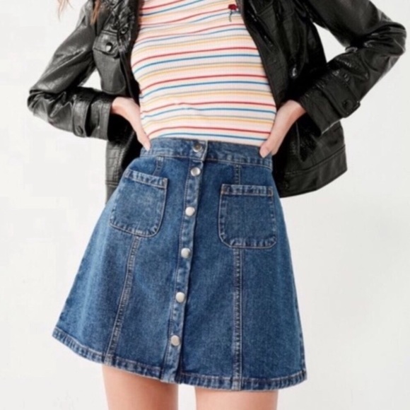 Urban Outfitters Dresses & Skirts - Urban Outfitters denim mini skirt